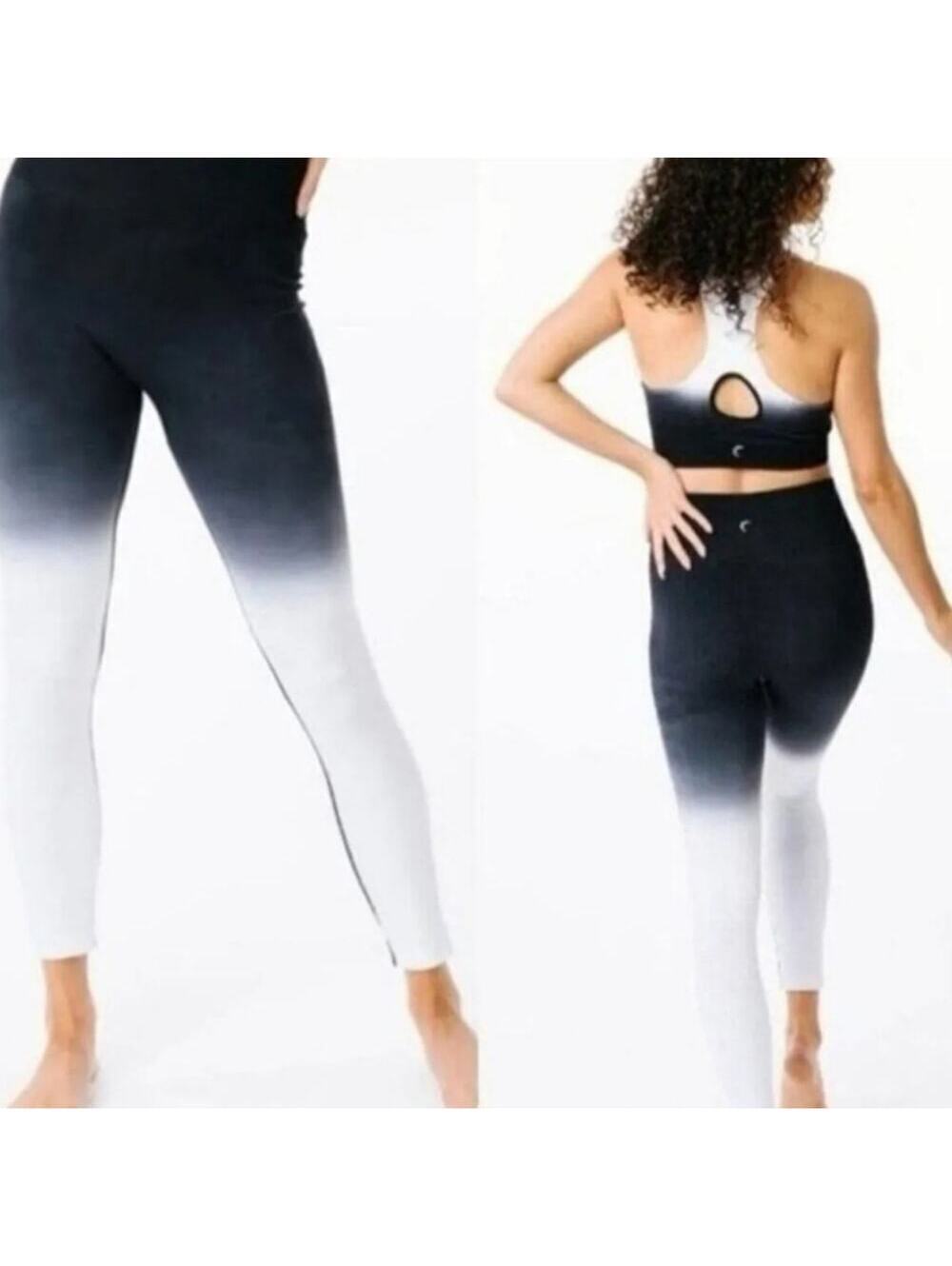Zyia Active women's Ombre Amazing Seamless Hi Rise 7/8 Leggings Size M